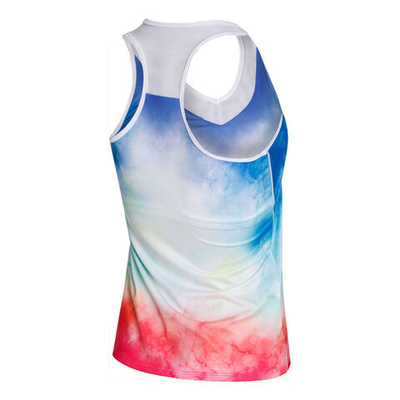 Женская теннисная майка Lucky in Love Medallion Ombre Tank Top Special Edition Women - White, Multicoloured