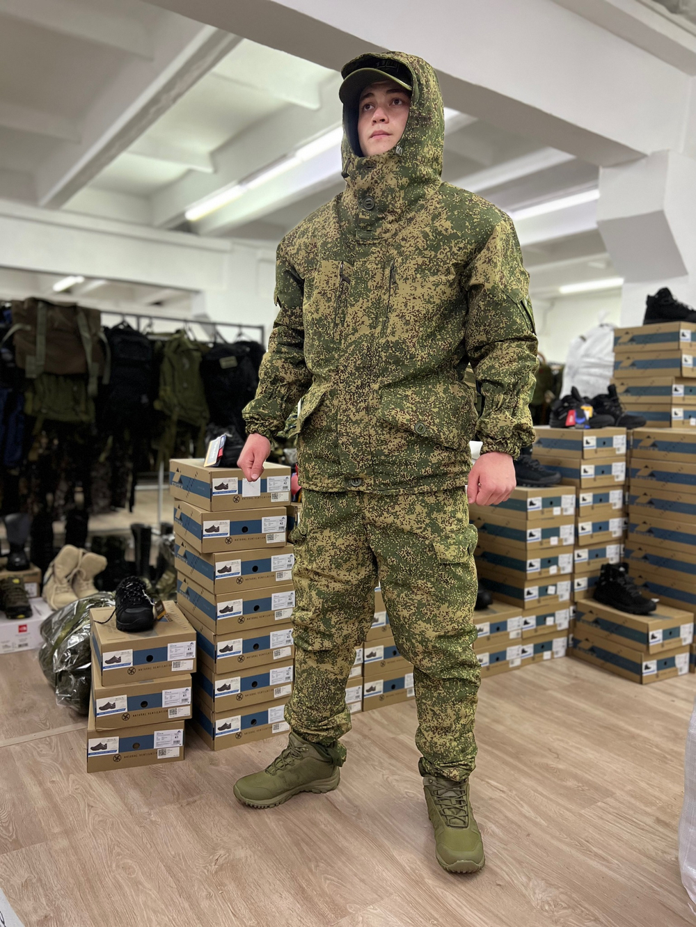 Костюм горка 5 зима лайт / зелёная цифра