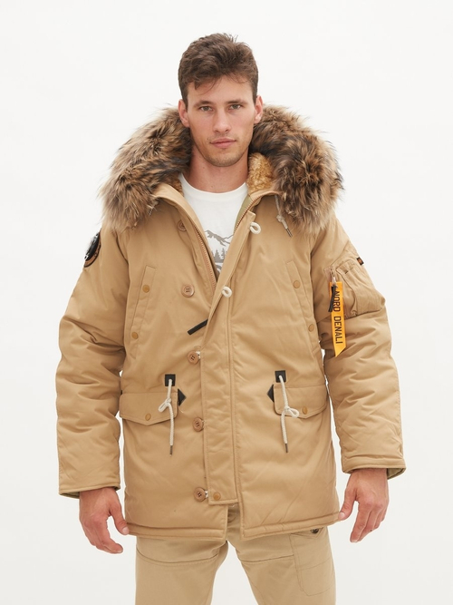 Куртка Аляска Oxford Nord Denali (бежевая - tiger eye)