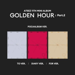 Альбом ATEEZ - GOLDEN HOUR : PART.2 11th EP Album POCAALBUM 3 Version SET