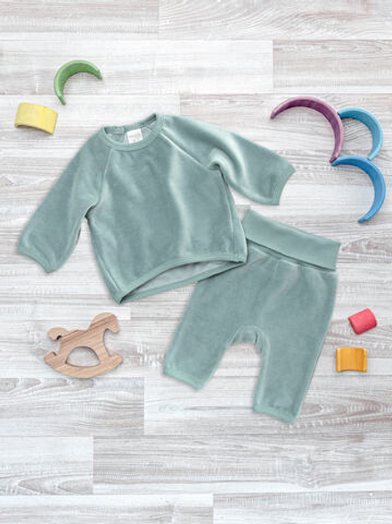 Велюровый комплект Mjölk Baby Blue