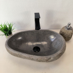 Раковина из речного камня RS-66015 51х33х15 из натурального камня