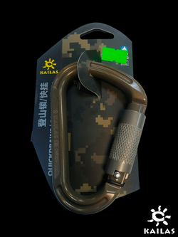 Карабин Kailas Mount HCA Twist-lock Carabiner. Олива