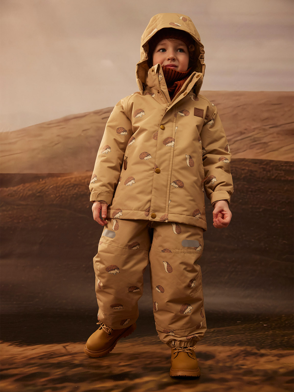 ПРЕДЗАКАЗ Брюки утеплённые демисезонные Mjölk Hedgehogs, утеплитель 120гр/м2