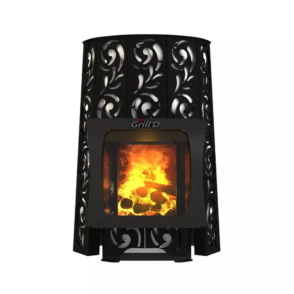 Дровяная банная печь Grill'D  Violet Short Window Max Pro
