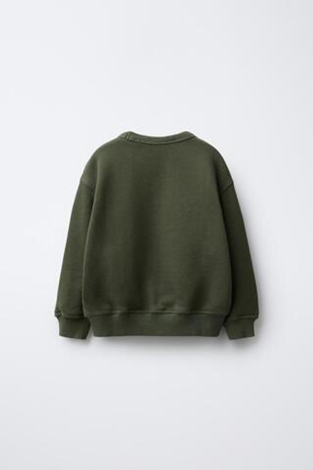 ZARA Х BENSIMON ® ТОЛСТОВКА С КРУГЛЫМ ВЫРЕЗОМ, ХАКИ