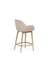 Полубарный стул Konna 65 см бежевый с ножками из светлого ясеня