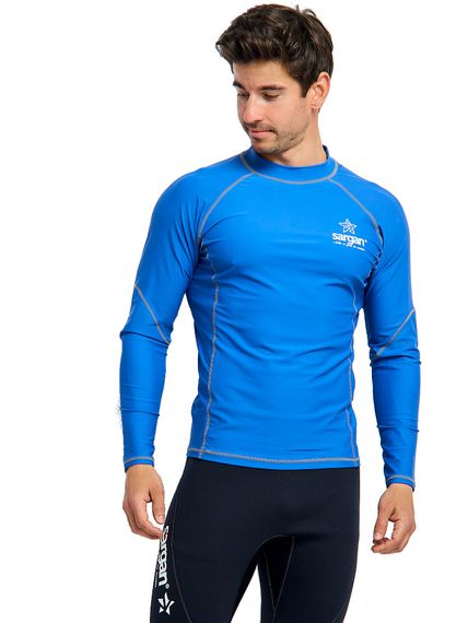 Футболка рашгард лонгслив Sargan Агидель UPF 50+ мужская синяя