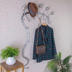 Вешалка настенная Heri modern 2 Античное серебро