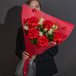 Букет цветов ДНК страсти