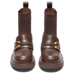 Teenmix Cow Leather Ankle Boots 4cm Women"s