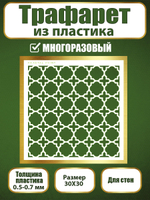Трафарет для стен из пластика многоразовый 057