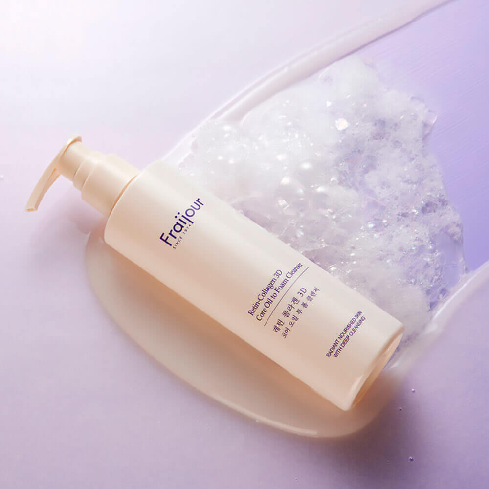 Evas Fraijour Retin-Collagen 3D Core Oil to Foam Cleanser гидрофильное очищающее масло-пенка для умывания лица с коллагеном