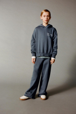 Комплект из худи и брюк wide leg из мягкой ткани