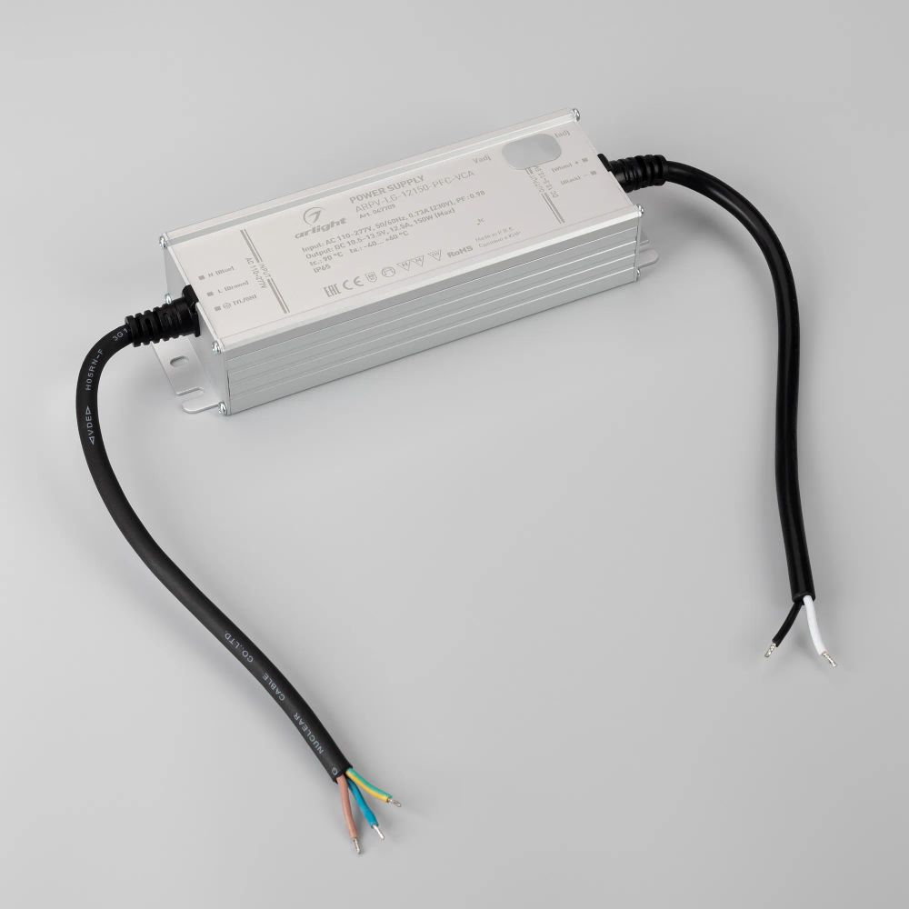 Блок питания ARPV-LG-12150-PFC-VCA (10.5-13.5V, 12.5A, 150W) (Arlight, IP65 Металл, 5 лет) 047709