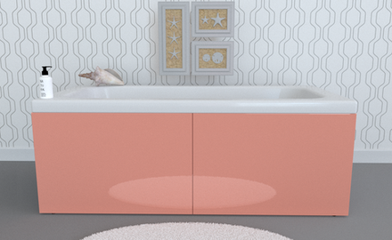 Экран под ванну откидной TR-5-025 румба глянец