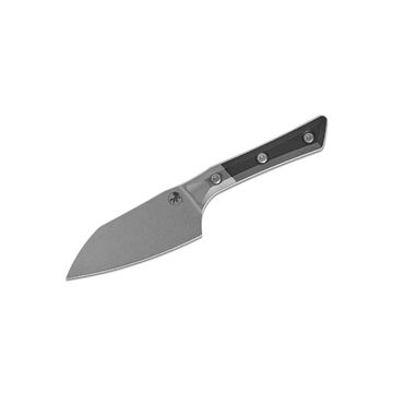 Нож кухонный Microtech Santoku 3300B-10BK  с клинком из стали M390MK, рукоять G10