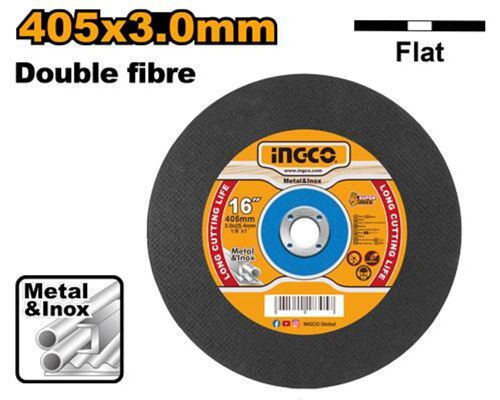 Круг отрезной 41 405х3.0х25.4 A 30 RBF Metal INGCO MCD304051