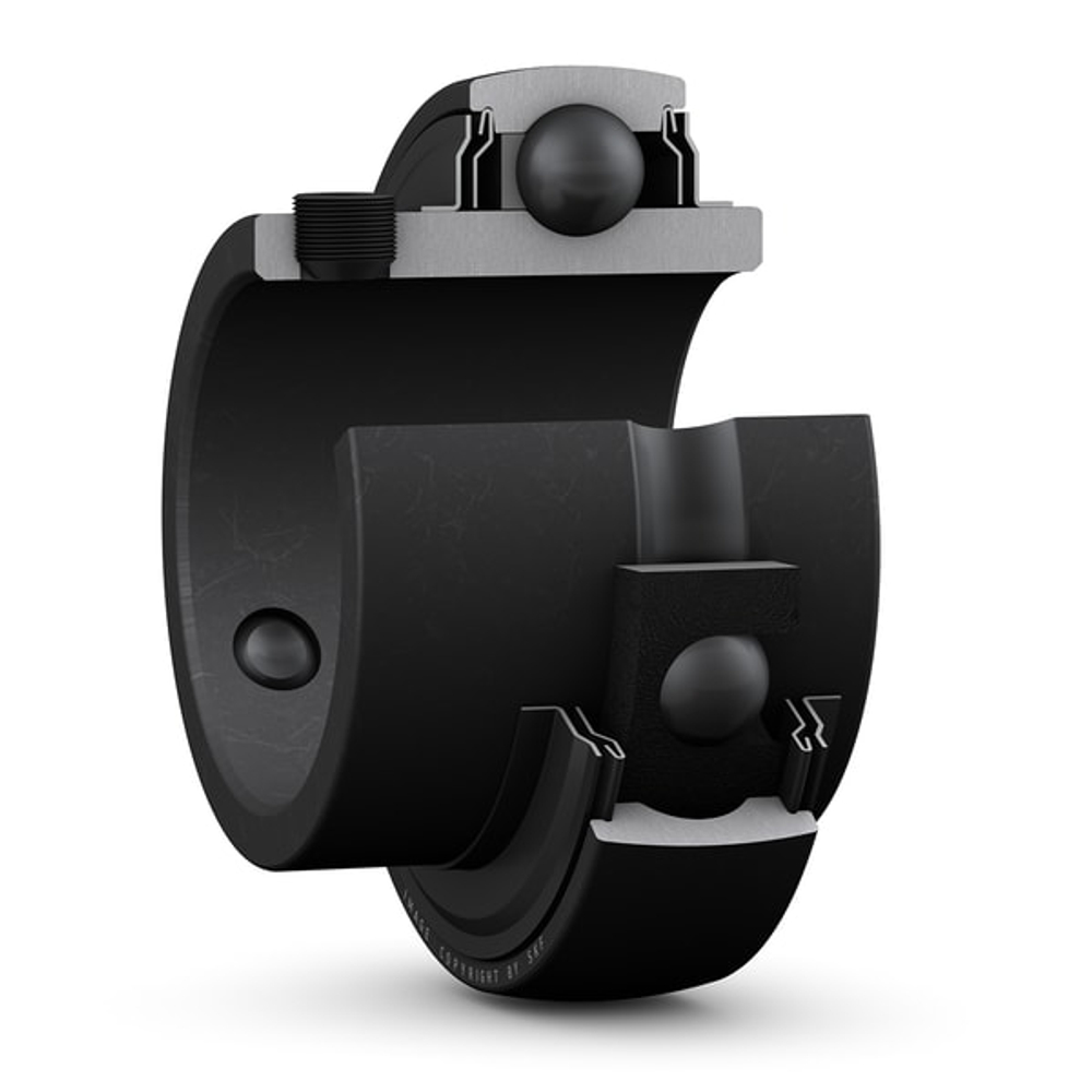 Высокотемпературный корпусный подшипник с установочными винтами и широким внутренним кольцом YAR 206-2F/VA228