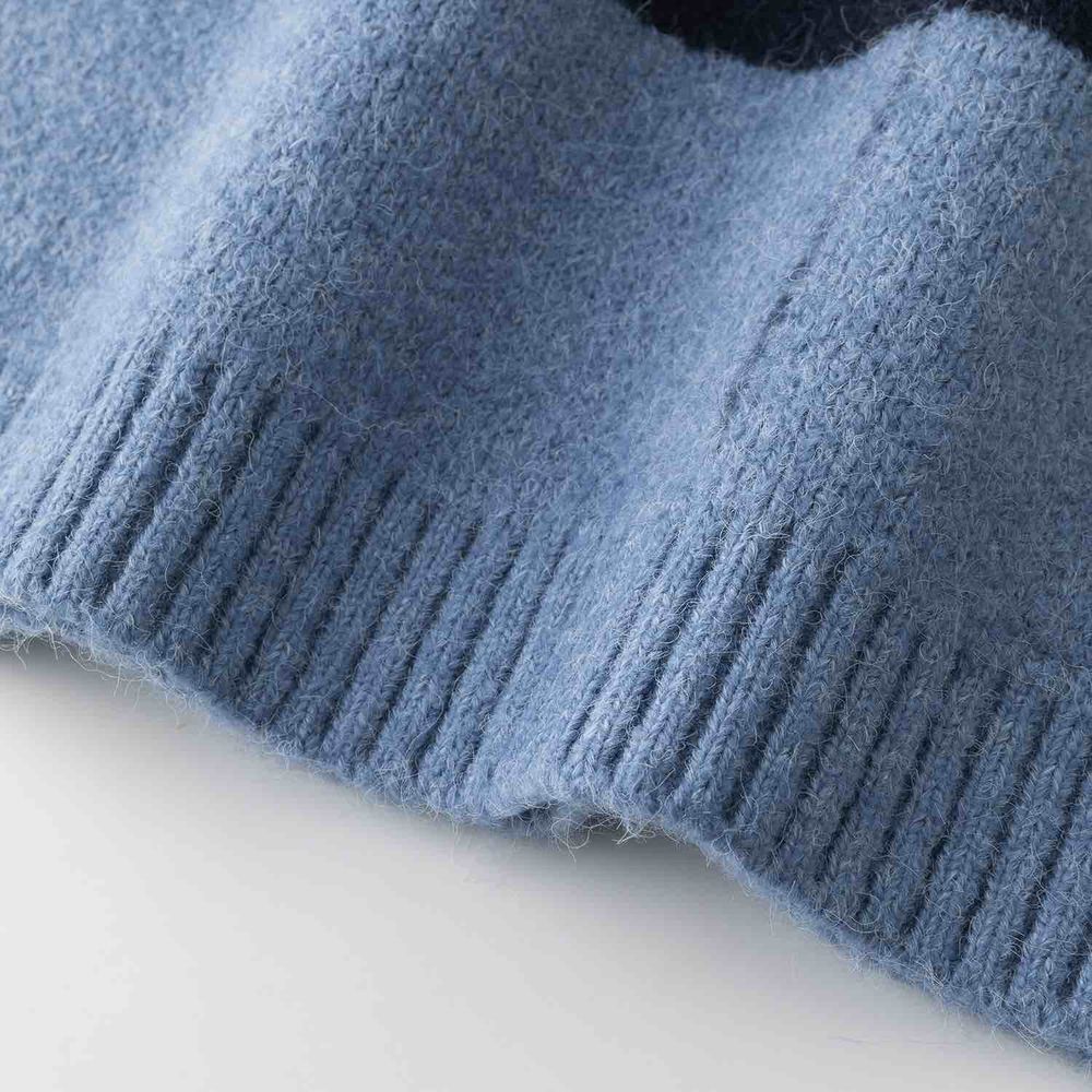 Свитер Ymkashix Stripes Hood темно-синий