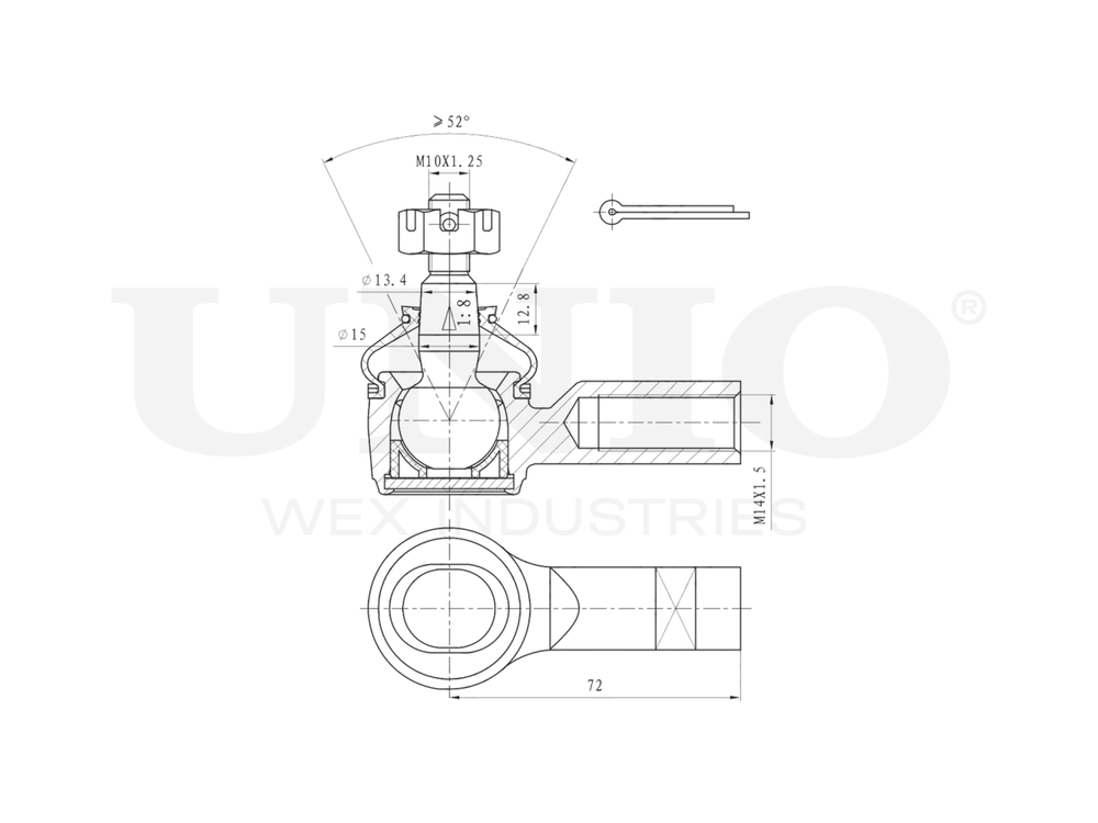 Наконечник рулевой UNIO SSP-10057