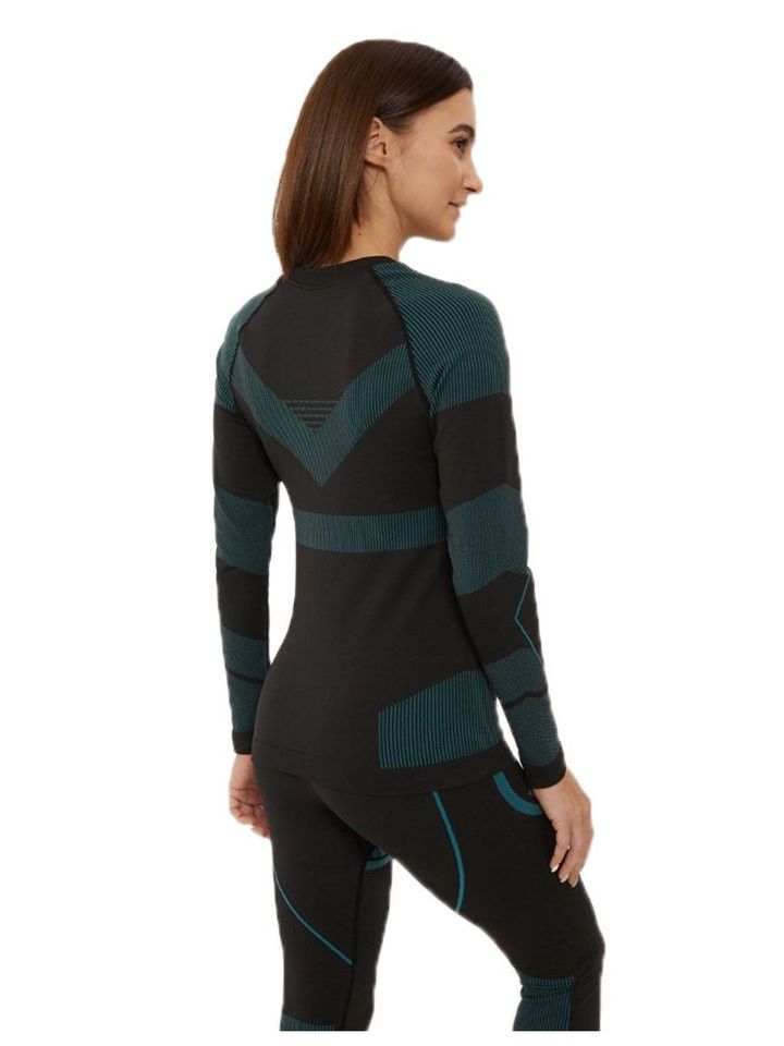 Термобелье Thermo Flex женское (черно-бизюзовый)