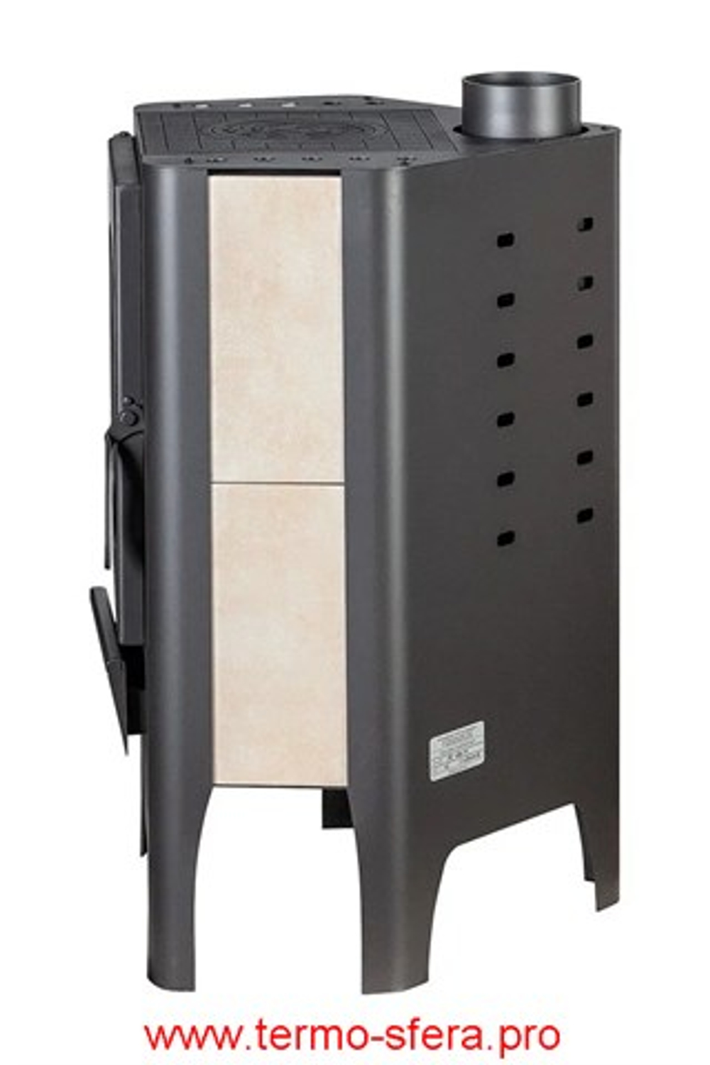 Печь-камин БАВАРИЯ ЭКО УГЛОВАЯ с плитой