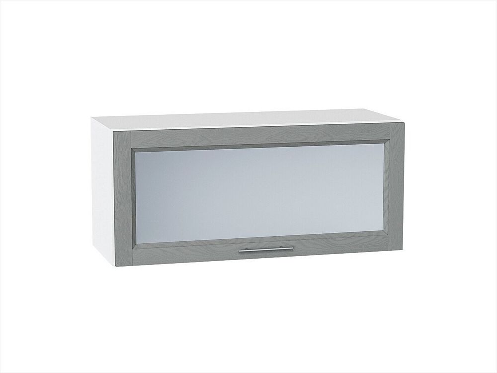 Шкаф верхний горизонтальный остекленный Сканди