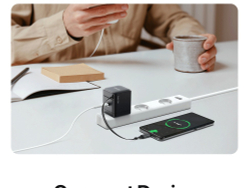 Быстрое зарядное устройство 65W с телескопическим кабелем 70см с разъемом USB-C, Duzzona