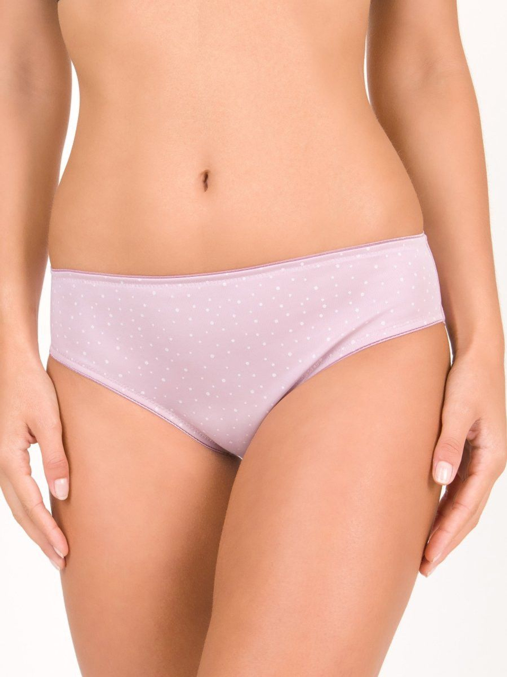 Сиреневые трусы-слипы в горошек (Размер: 44) (Цвет: сиреневый)