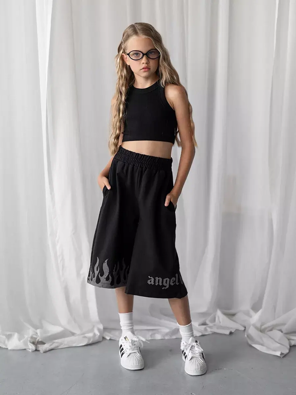 Шорты бермуды для девочки в школу