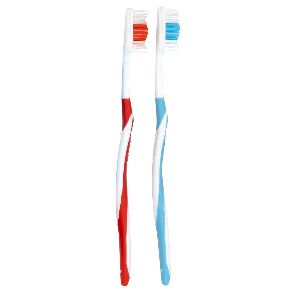 Brush Buddies, "Забота с умом", набор зубных щеток, для взрослых, 2 шт