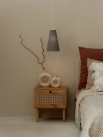 Люстра потолочная для спальни и гостиной с абажуром