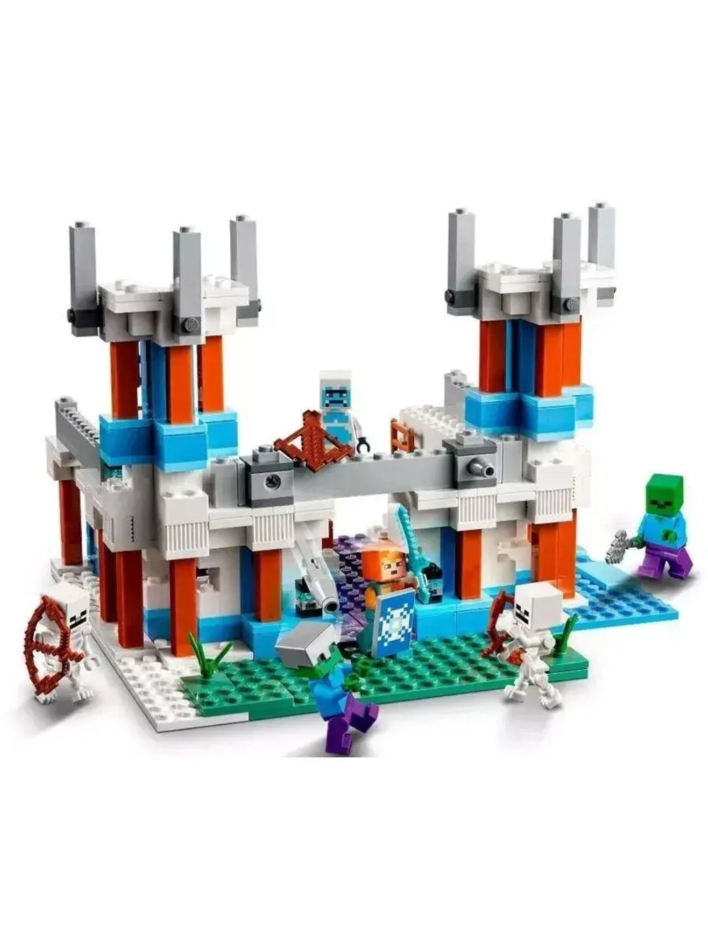 Конструктор Майнкрафт Ледяной замок 530 деталей