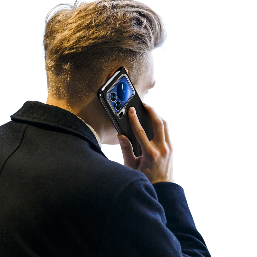 Чехол книжка из PU кожи черного цвета от Dux Ducis для Xiaomi 17 Pro, серия Skin Pro Series Case