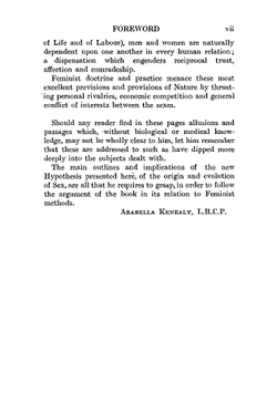 Feminism and sex-extinction | Kenealy Arabella