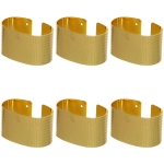 Набор колец для салфеток 6шт «Ампир» 5,5*3см, золото