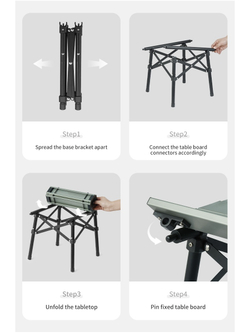 Стол туристический Naturehike Yamami Y01 складной, 52х37,5х41 см, зеленый