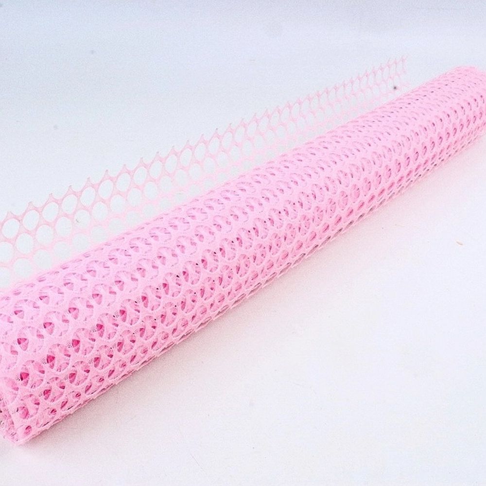 Сетка Круги 60см х 5ярд. полиэстер/РОЗОВЫЙ