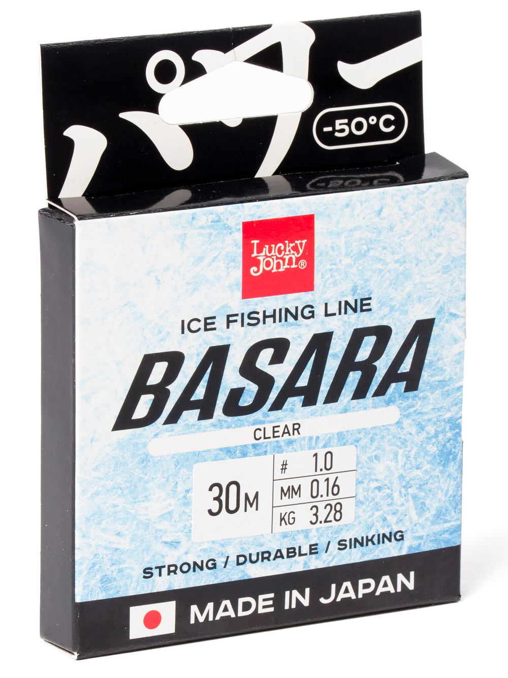 Леска монофильная зимняя Lucky John BASARA Clear 030/016