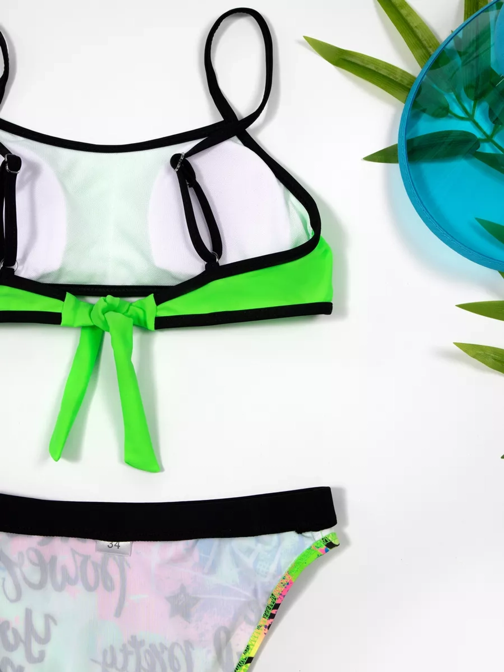 купальник раздельный 3 в 1 с топом парео