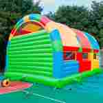 Коммерческий надувной батут «Зверята с крышей 2» без горки, 8*6*5 м