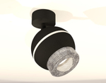 XM1102010 SBK/CL черный песок/прозрачный MR16 GU5.3 LED 3W 4200K (A2210, C1102, N7191)