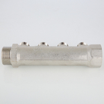 Коллектор VALTEC с наружной резьбой 3/4", 2 х 1/2" (арт.VTc.500.N.0502)