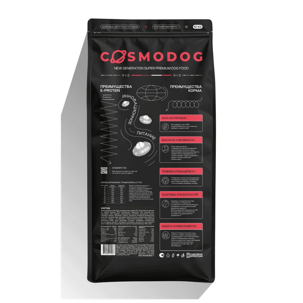 Сухой корм Cosmodog для собак средних и крупных пород с индейкой