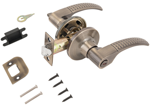 Замок ручка Бронза с фиксатором 8510 ВК АВ (20шт/уп)