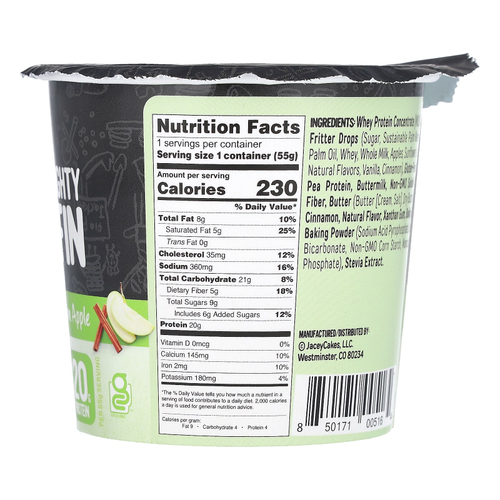 FlapJacked, Mighty Muffin, со вкусом яблока и корицы, 55 г (1,94 унции)