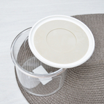 Банка для сыпучих продуктов 0,8л круглая "Эстетика" (бело-бежевый)