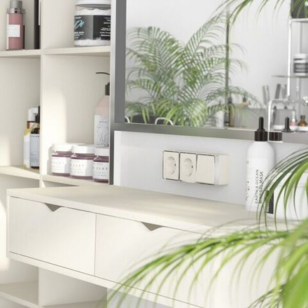 Выключатель одноклавишный Gallant (слоновая кость)