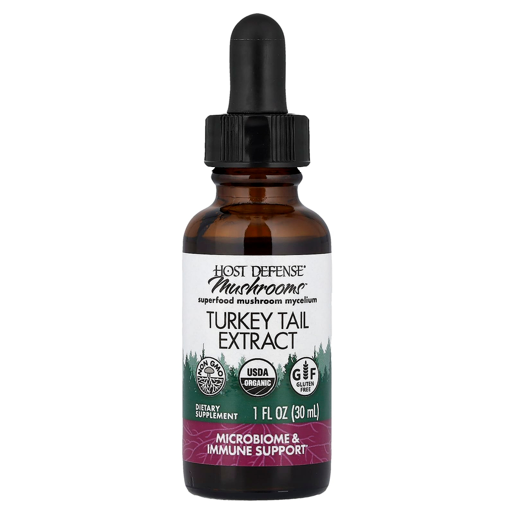 Host Defense, Mushrooms™, экстракт трутовика разноцветного, 30 мл (1 жидк. унция)